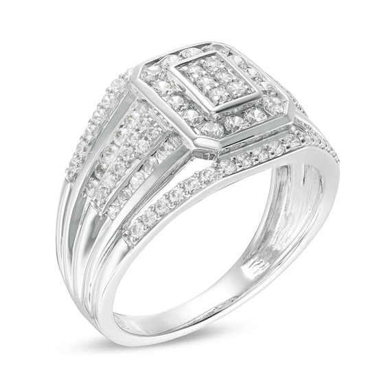 1 CT. T.w. Composite Diamond Multi-Row Ring in 10K Gold