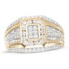 Thumbnail Image 0 of Men's 1 CT. T.W. Composite Diamond Multi-Row Ring in 10K Gold