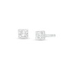 1/5 CT. T.w. Princess-Cut Diamond Solitaire Stud Earrings in 14K White Gold