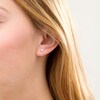 Thumbnail Image 2 of 5/8 CT. T.W. Princess-Cut Diamond Solitaire Stud Earrings in 14K White Gold
