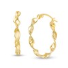 Thumbnail Image 1 of 25.0mm Twisted Hoop Earrings in 10K Gold
