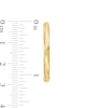 Thumbnail Image 3 of 30.0mm Swirl Pattern Rhombus Hoop Earrings in 10K Gold