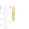 Thumbnail Image 2 of 4 x 20.0mm Swirl Pattern Hoop Earrings in 10K Gold