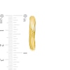 Thumbnail Image 3 of 20.0mm Swirl Pattern Hoop Earrings in 10K Gold