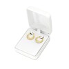 Thumbnail Image 4 of 17.0mm Graduated Rope Texture Hoop Earrings in 10K Gold
