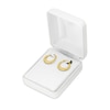 17.0mm Graduated Ribbed Pattern Hoop Earrings in 10K Gold