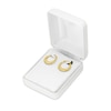 Thumbnail Image 4 of 17.0mm Graduated Ribbed Pattern Hoop Earrings in 10K Gold