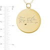 Thumbnail Image 3 of Engravable Your Own Handwriting Disc Pendant in 10K White, Yellow or Rose Gold (1 Image and 4 Lines)