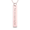 Thumbnail Image 2 of Engravable Name Basketball Vertical Bar Sport Pendant in 10K White, Yellow or Rose Gold (2 Lines)