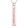 Thumbnail Image 2 of Engravable Name Basketball Vertical Bar Sport Pendant in 10K White, Yellow or Rose Gold (2 Lines)