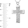 Thumbnail Image 3 of Engravable Lord's Prayer Cross Pendant in 10K White, Yellow or Rose Gold (1 Line)