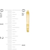Thumbnail Image 3 of 15.0mm Square Tube Hoop Earrings in 10K Gold