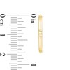 Thumbnail Image 3 of 20.0mm Square Tube Hoop Earrings in 10K Gold