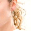 Thumbnail Image 2 of 30.0mm Square Tube Hoop Earrings in 10K Gold