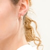 2.0 x 15.0mm Diamond-Cut Tube Hoop Earrings in 10K Gold