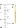 Thumbnail Image 3 of 25.0mm Diamond-Cut Tube Hoop Earrings in 10K Gold