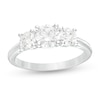 Thumbnail Image 1 of 1-1/2 CT. T.W. Certified Lab-Grown Diamond Past Present Future® Engagement Ring in 14K White Gold (G/SI2)