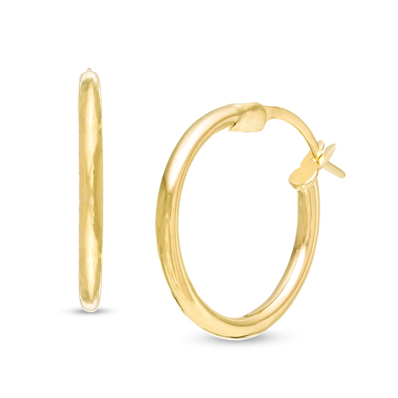 Main Image 1 of 15.0mm Hoop Earrings in 10K Gold
