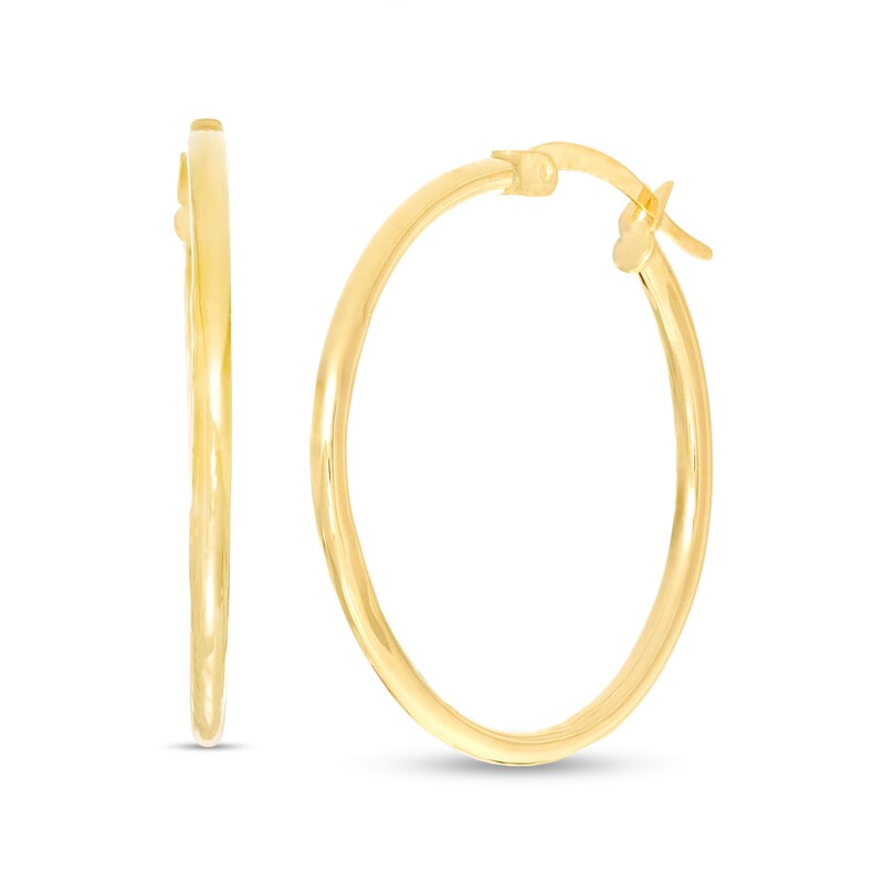 Main Image 1 of 25.0mm Hoop Earrings in 10K Gold