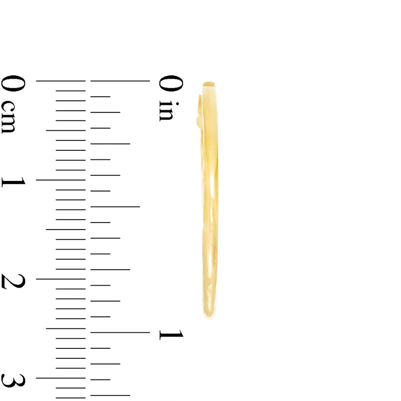 Main Image 3 of 25.0mm Hoop Earrings in 10K Gold