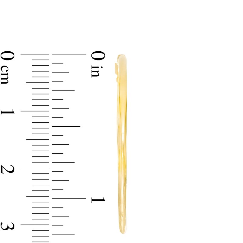 Main Image 3 of 30.0mm Hoop Earrings in 10K Gold