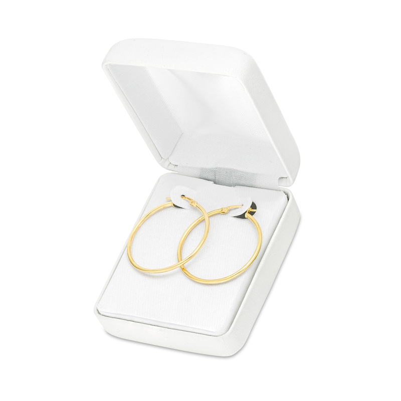 Main Image 4 of 30.0mm Hoop Earrings in 10K Gold