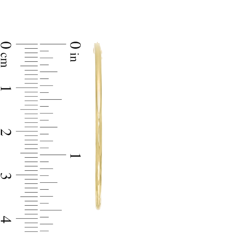 Main Image 3 of 40.0mm Hoop Earrings in 10K Gold