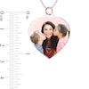 Thumbnail Image 3 of Medium Engravable Photo Heart Pendant in 10K White, Yellow or Rose Gold (1 Image and 3 Lines)