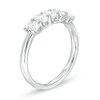 Thumbnail Image 3 of 1 CT. T.W. Certified Oval Lab-Grown Diamond Five Stone Anniversary Band in 14K White Gold (F/SI2)