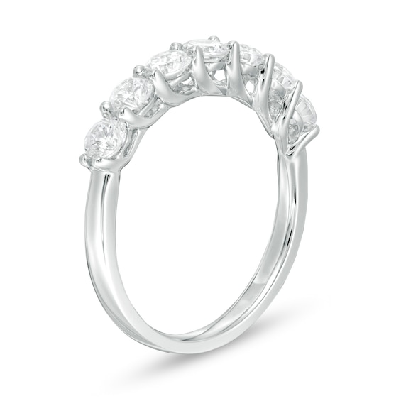 1 CT. T.w. Certified Lab-Grown Diamond Seven Stone Anniversary Band in 14K White Gold (F/Si2)