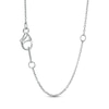 Thumbnail Image 3 of 1/2 CT. T.W. Lab-Grown Diamond Heart Outline Necklace in 14K White Gold (F/SI2)