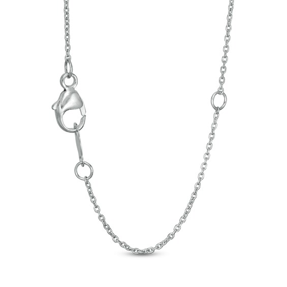1/2 CT. T.w. Certified Lab-Grown Diamond Heart Outline Necklace in 14K White Gold (F/Si2)