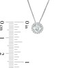 Thumbnail Image 2 of 1/2 CT. T.W. Certified Lab-Created Diamond Frame Pendant in 14K White Gold (F/SI2)