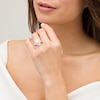 Thumbnail Image 2 of 1-1/2 CT. T.W. Pear-Shaped Diamond Double Frame Vintage-Style Engagement Ring in 14K White Gold