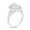 Thumbnail Image 3 of 1-1/2 CT. T.W. Pear-Shaped Diamond Double Frame Vintage-Style Engagement Ring in 14K White Gold