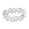 1 CT. T.W. Diamond Pear-Shaped Eternity Band in 14K White Gold