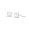 Thumbnail Image 1 of 3/8 CT. T.W. Princess-Cut Diamond Solitaire Stud Earrings in 14K White Gold