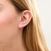 Thumbnail Image 2 of 3/8 CT. T.W. Princess-Cut Diamond Solitaire Stud Earrings in 14K White Gold