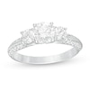 Thumbnail Image 1 of 1-1/2 CT. T.W. Certified Lab-Grown Diamond Edge Past Present Future® Engagement Ring in 14K White Gold (G/SI2)
