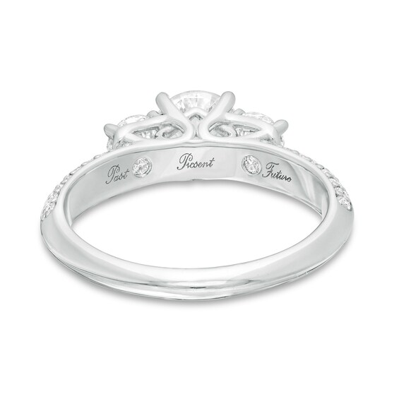 1-1/2 CT. T.w. Certified Lab-Grown Diamond Edge Past Present FutureÂ® Engagement Ring in 14K White Gold (G/Si2)