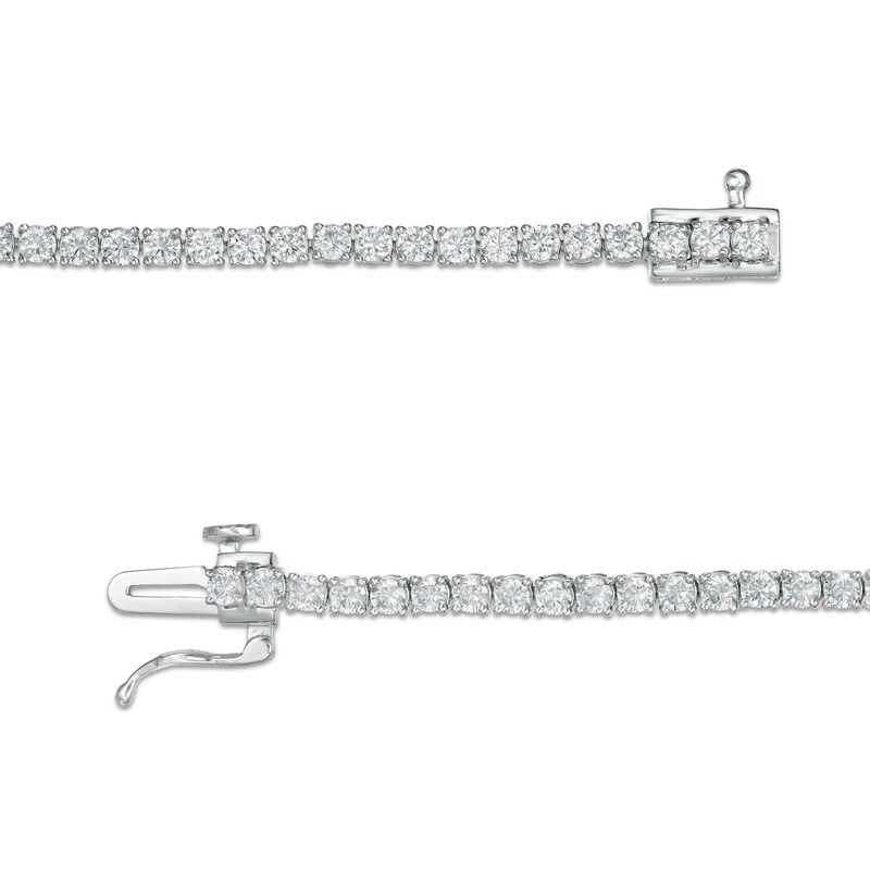 Main Image 3 of 3 CT. T.W. Certified Lab-Grown Diamond Tennis Bracelet in 14K White Gold (F/SI2) - 7.25"