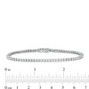 Thumbnail Image 4 of 3 CT. T.W. Certified Lab-Grown Diamond Tennis Bracelet in 14K White Gold (F/SI2) - 7.25"