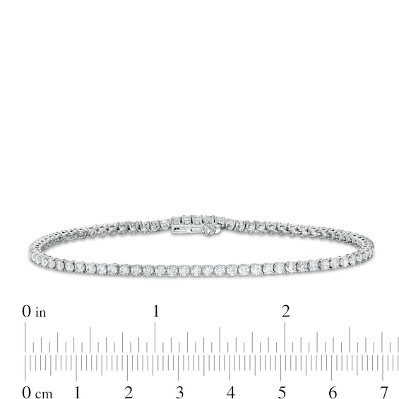 3 CT. T.w. Certified Lab-Grown Diamond Tennis Bracelet in 14K White Gold (F/Si2) - 7.25"