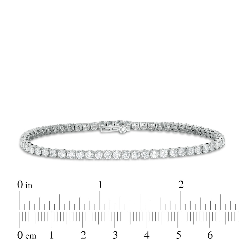 Main Image 4 of 5 CT. T.W. Certified Lab-Grown Diamond Tennis Bracelet in 14K White Gold (F/SI2) - 7.25"