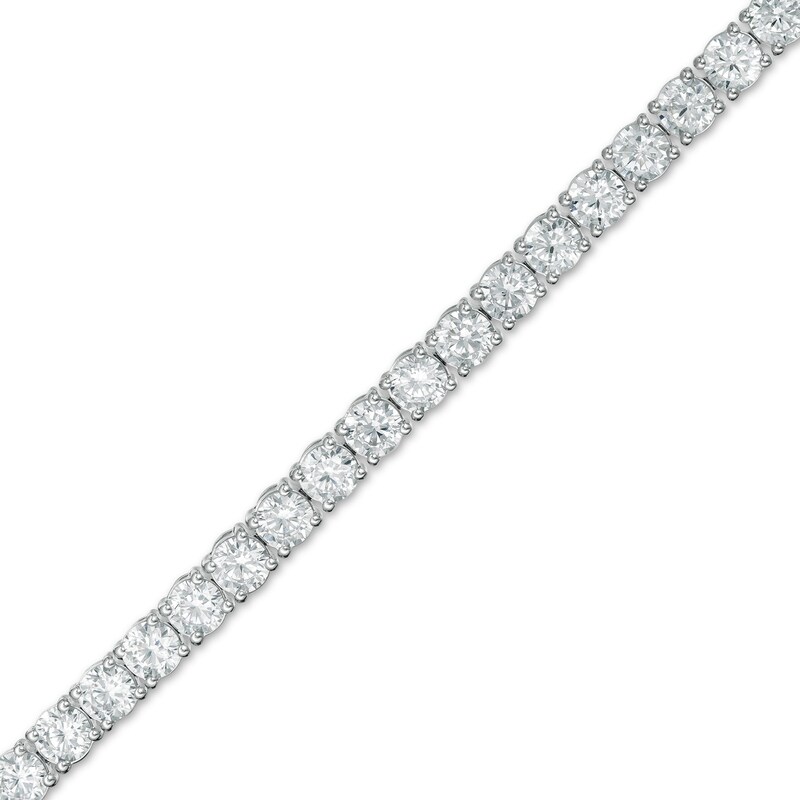Main Image 1 of 7 CT. T.W. Certified Lab-Grown Diamond Tennis Bracelet in 14K White Gold (F/SI2) - 7.25"