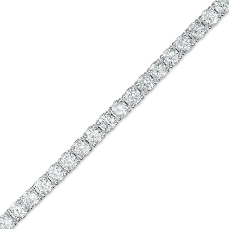 7 CT. T.W. Certified Lab-Created Diamond Tennis Bracelet in 14K White Gold (F/SI2) - 7.25"