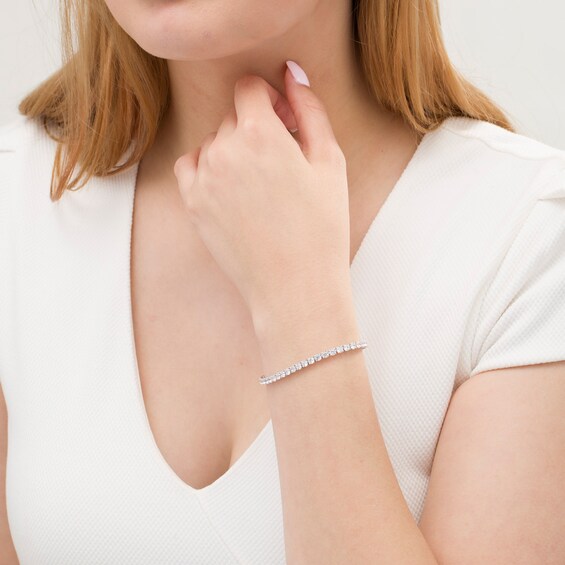 7 CT. T.w. Lab-Grown Diamond Tennis Bracelet in 14K White Gold (F/Si2) - 7.25"