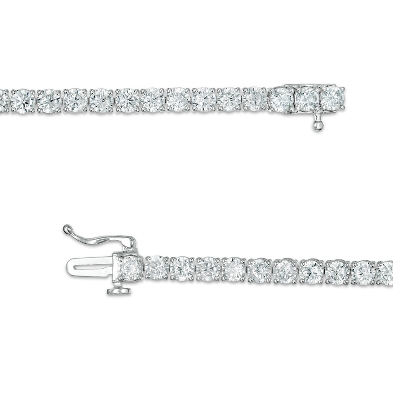 Main Image 3 of 7 CT. T.W. Certified Lab-Grown Diamond Tennis Bracelet in 14K White Gold (F/SI2) - 7.25"