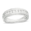 Thumbnail Image 1 of 1/2 CT. T.W. Diamond Satin Wedding Band in 10K White Gold