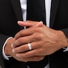 Thumbnail Image 2 of 1/2 CT. T.W. Diamond Satin Wedding Band in 10K White Gold
